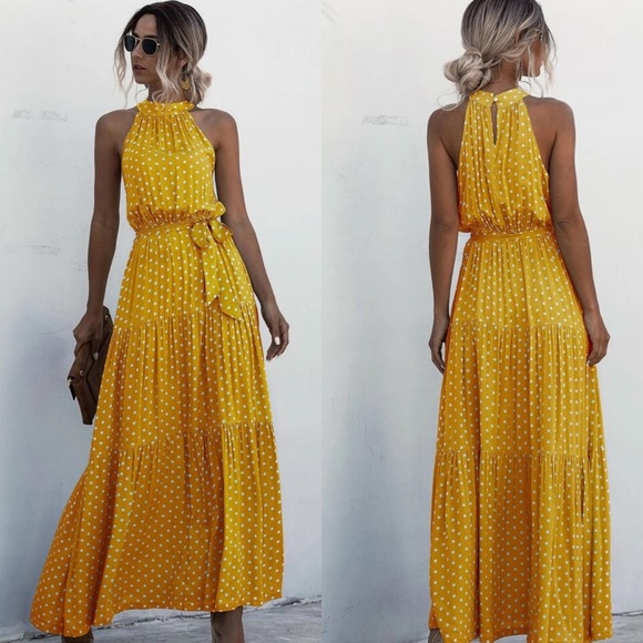 Halter Maxi Dress - Picture 2 of 3